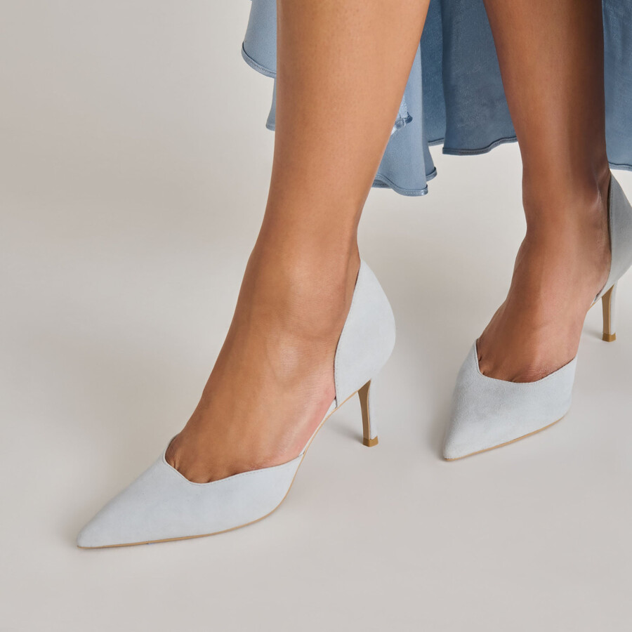 eloy heels hellblaues wildleder