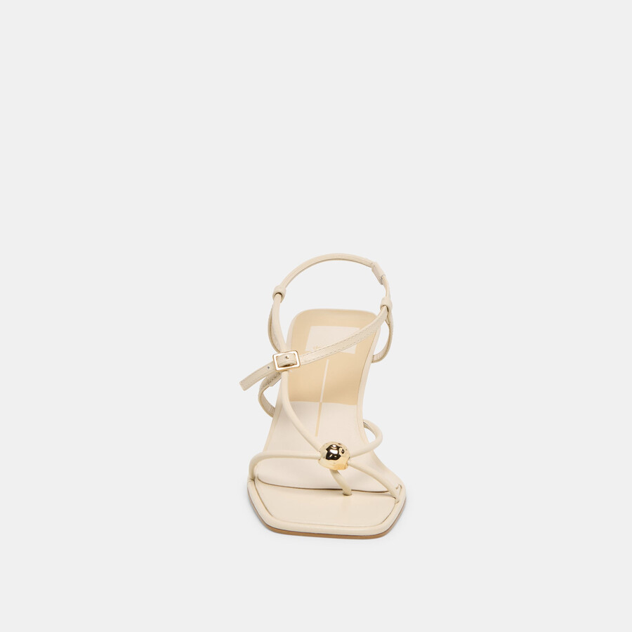 mylee heels aus cremefarbenem leder