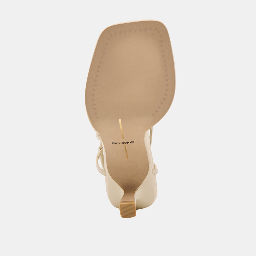 mylee heels aus cremefarbenem leder