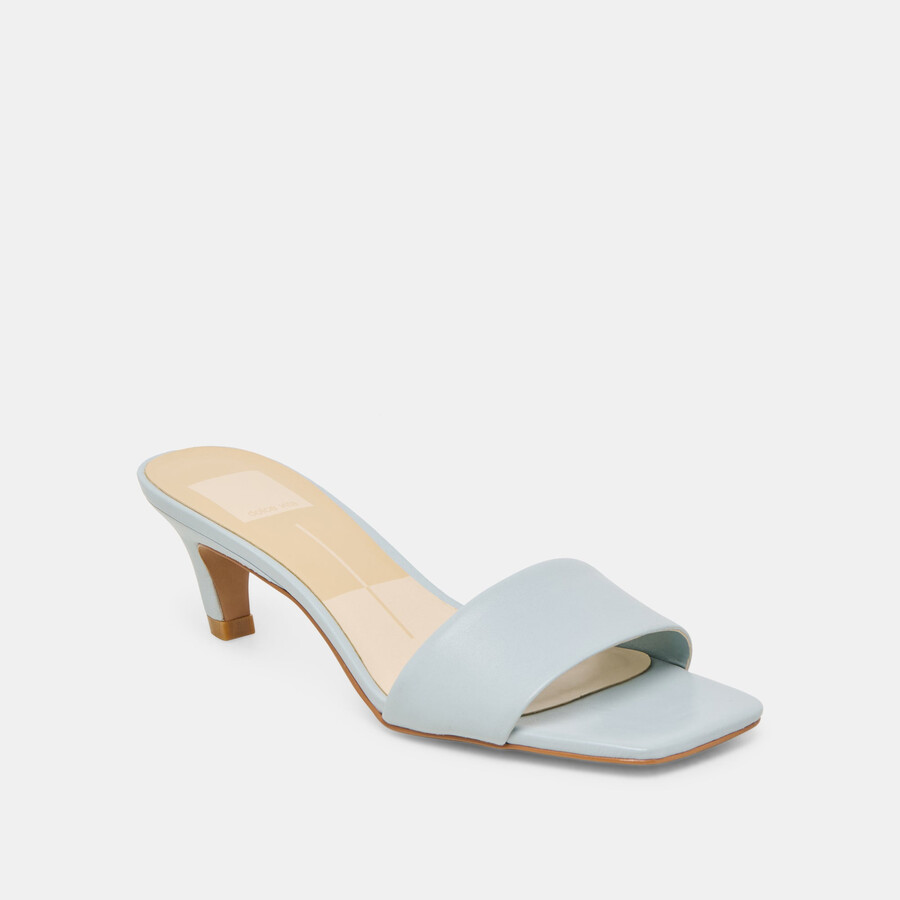 rexa heels aus eisblauem leder