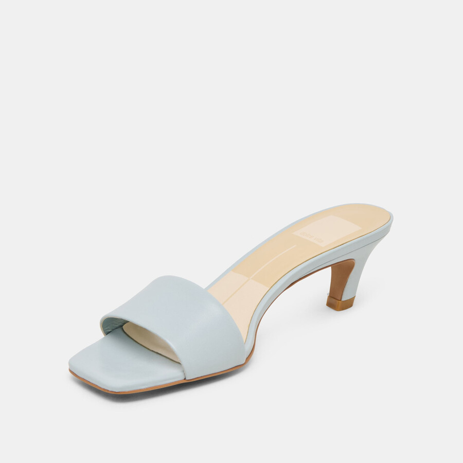 rexa heels aus eisblauem leder