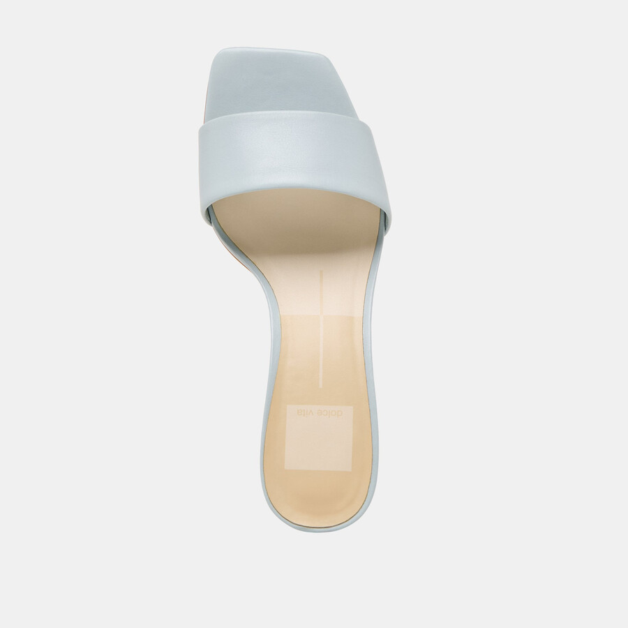 rexa heels aus eisblauem leder