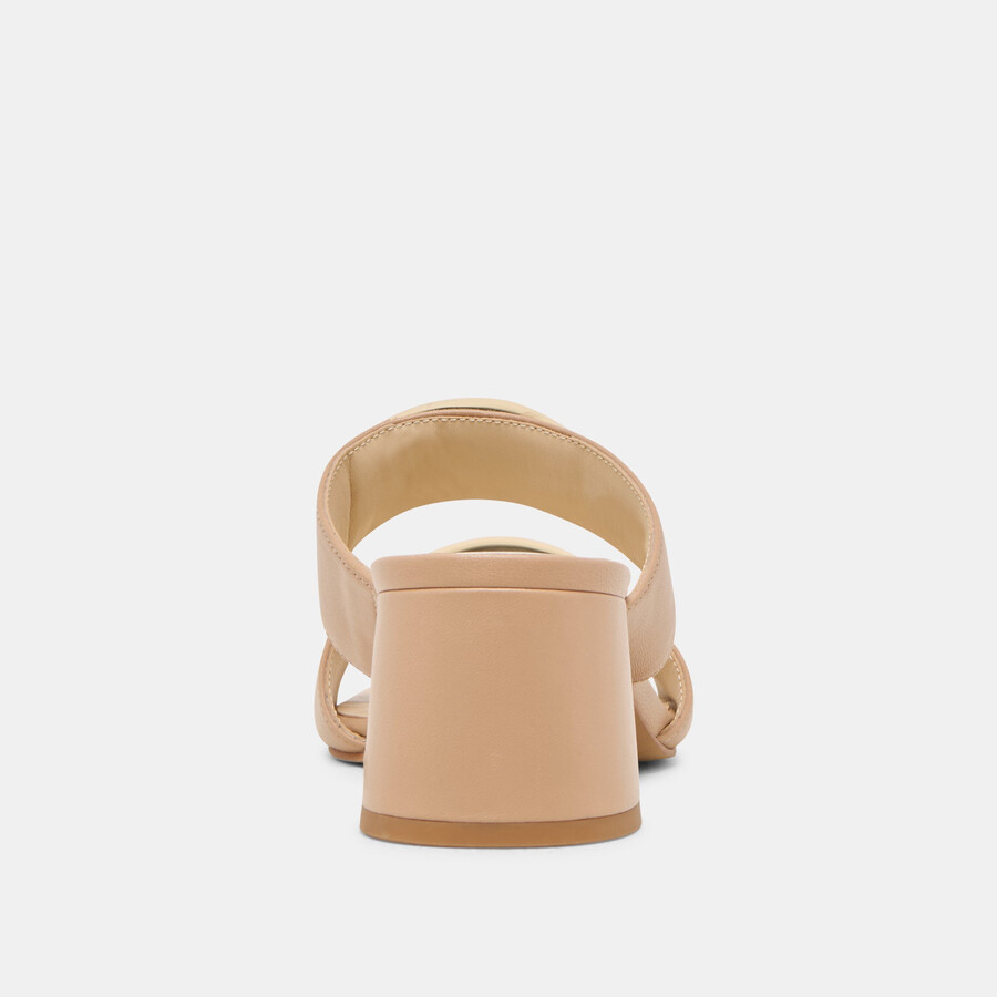 barnet heels aus hellbraunem leder