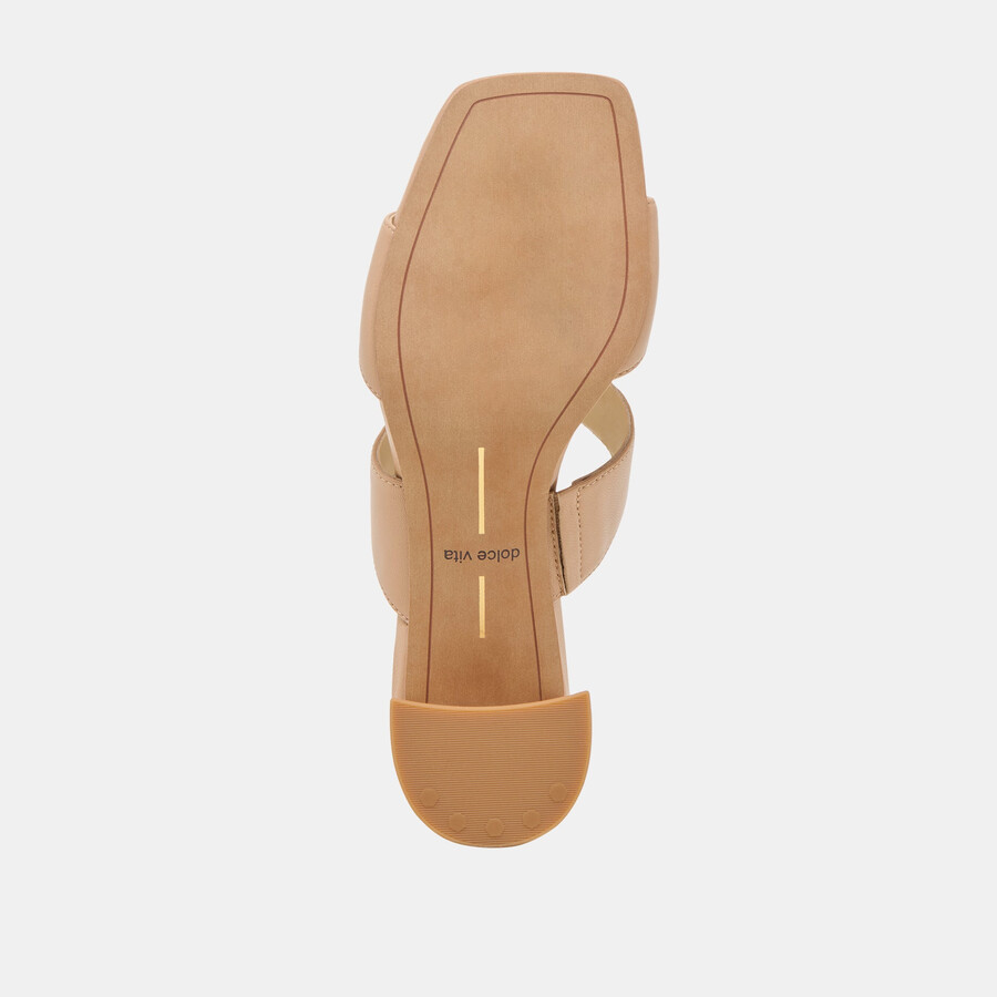 barnet heels aus hellbraunem leder