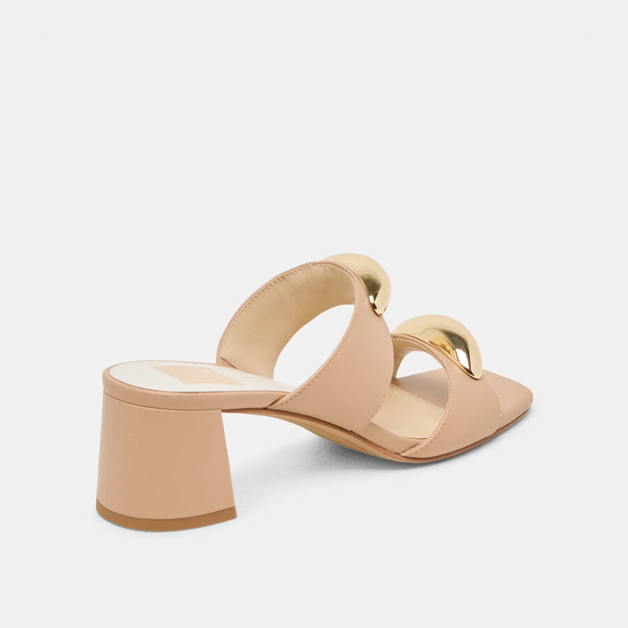 barnet heels aus hellbraunem leder
