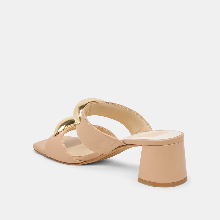 barnet heels aus hellbraunem leder