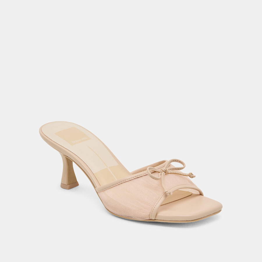 galen heels praline tulle