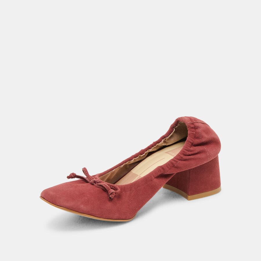 karmin heels brandy wildleder