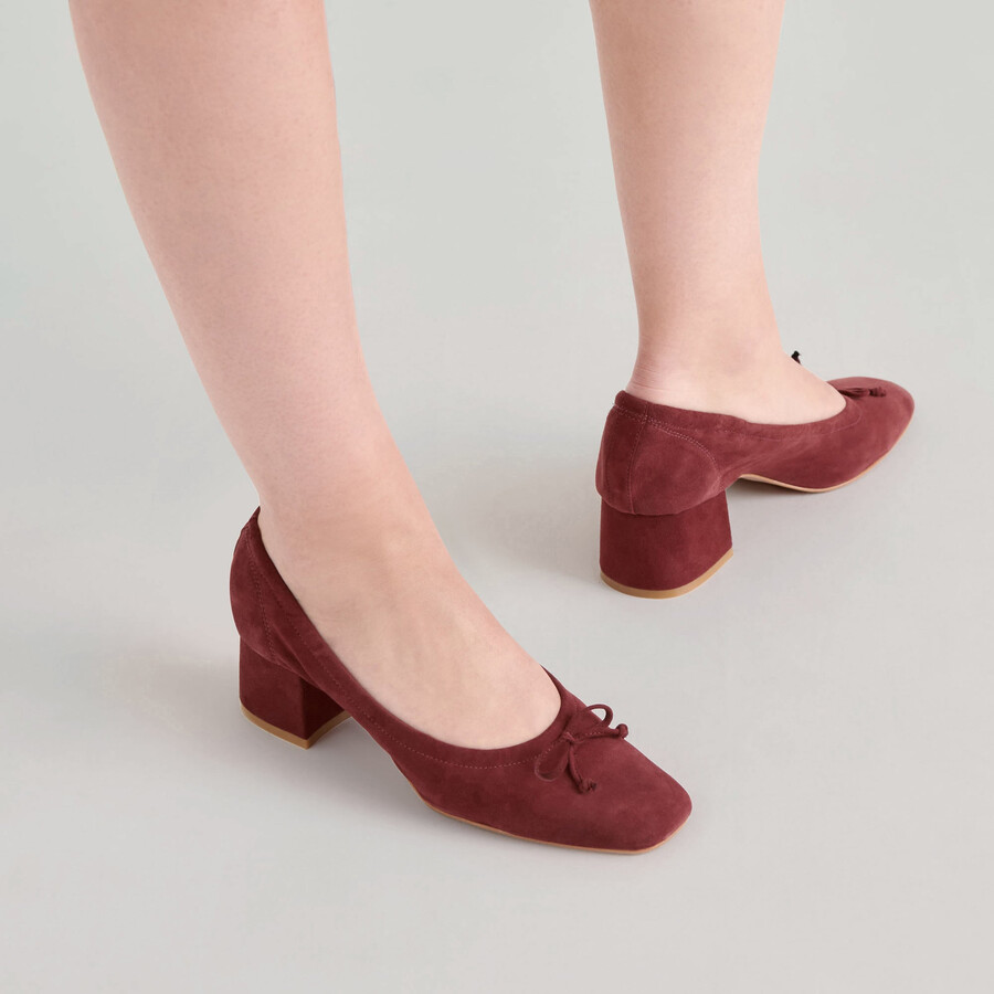 karmin heels brandy wildleder