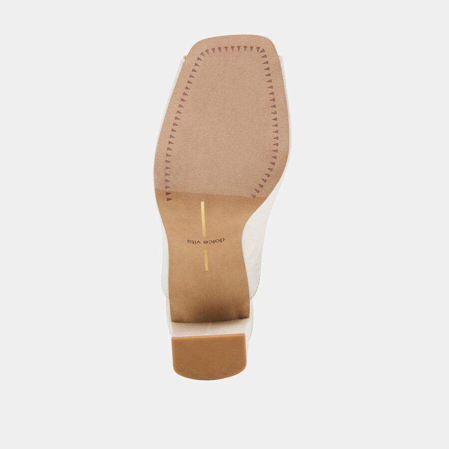 sabela heels aus cremefarbenem satin