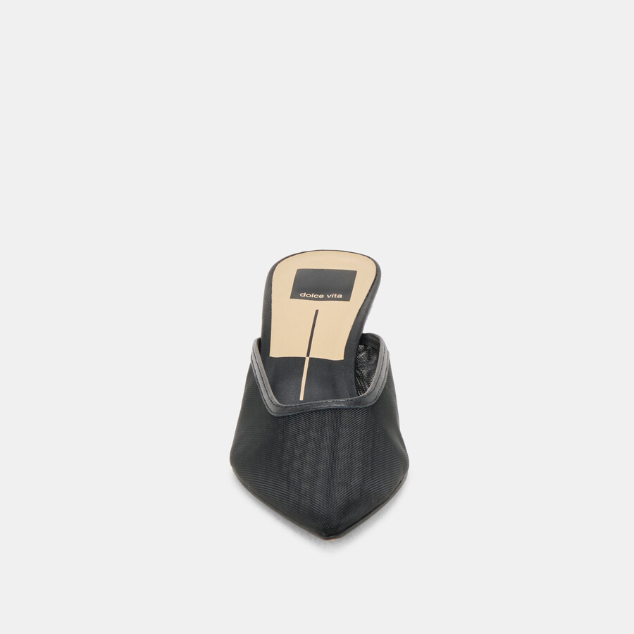cleo heels onyx mesh