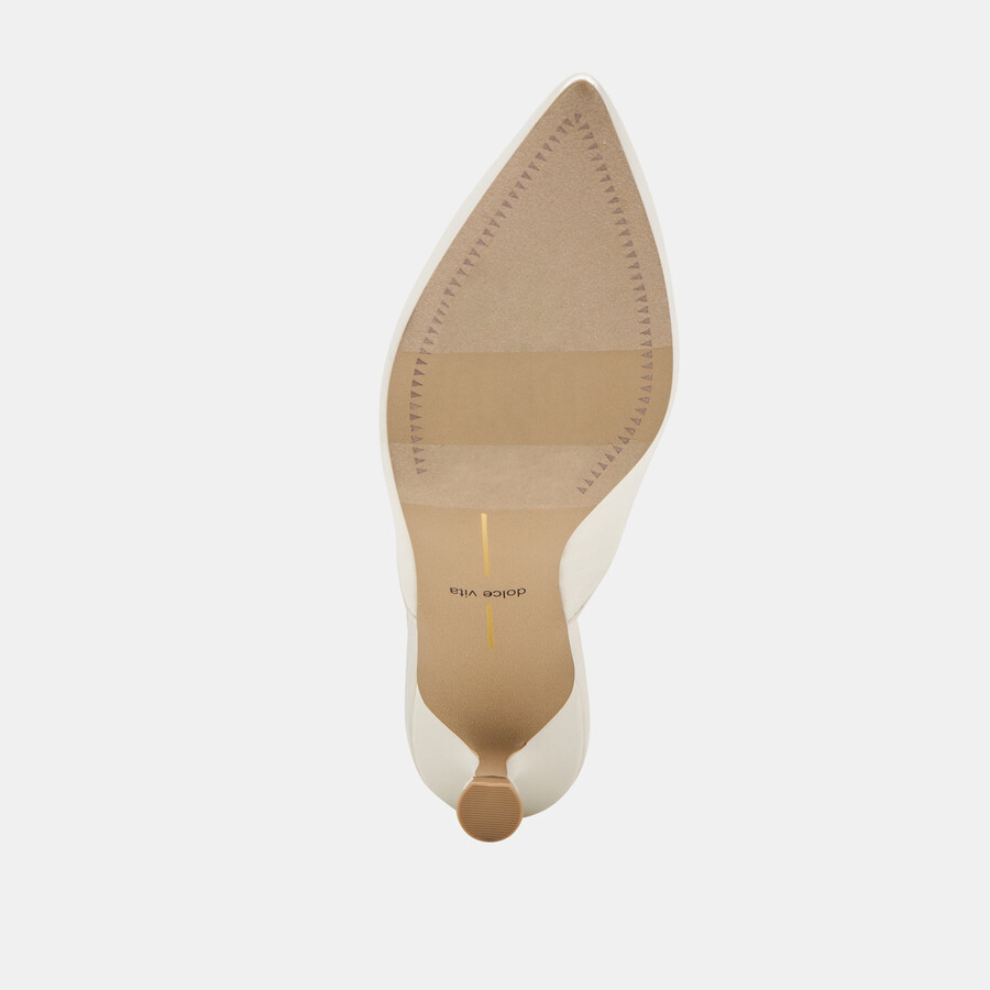 cleo heels aus cremefarbenem satin