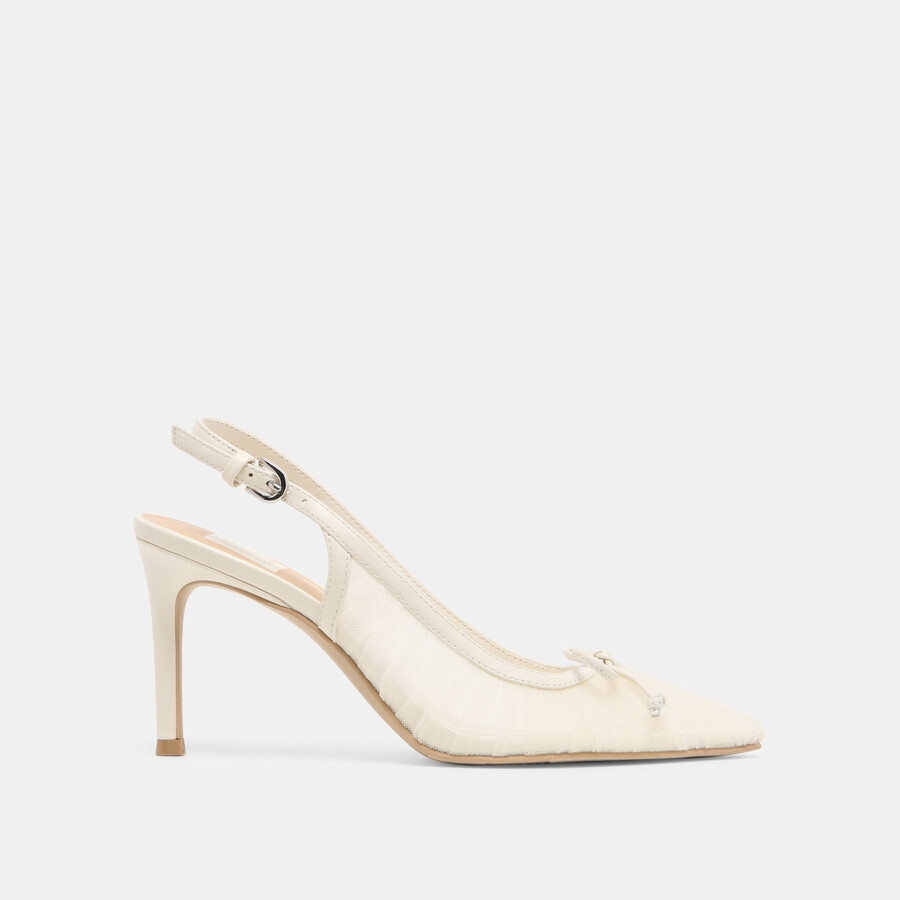 yela heels weißer tüll