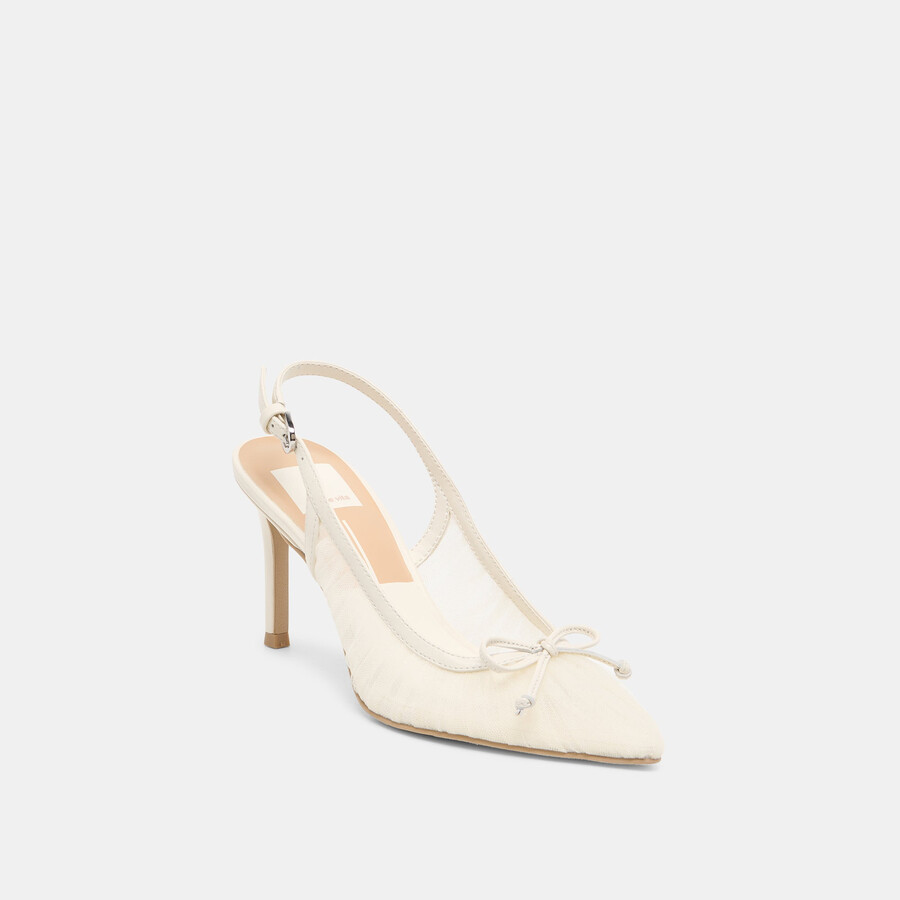 yela heels weißer tüll