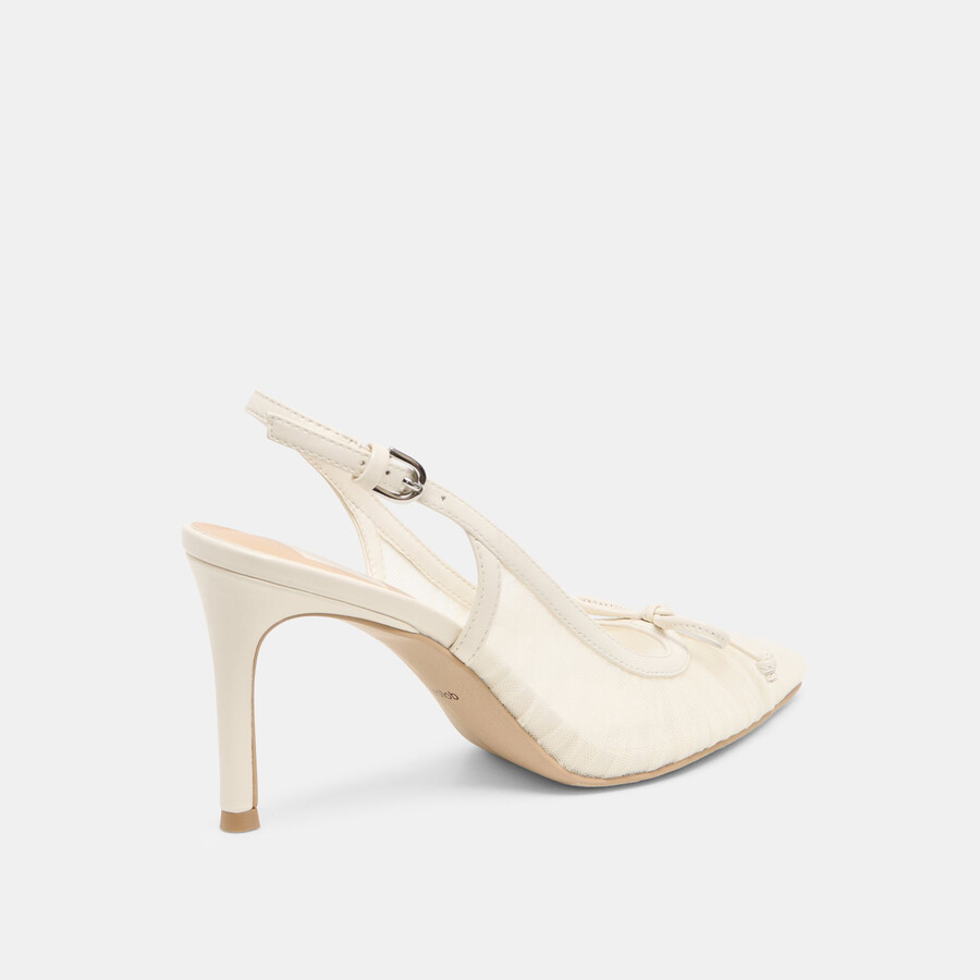 yela heels weißer tüll