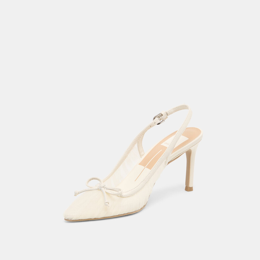 yela heels weißer tüll