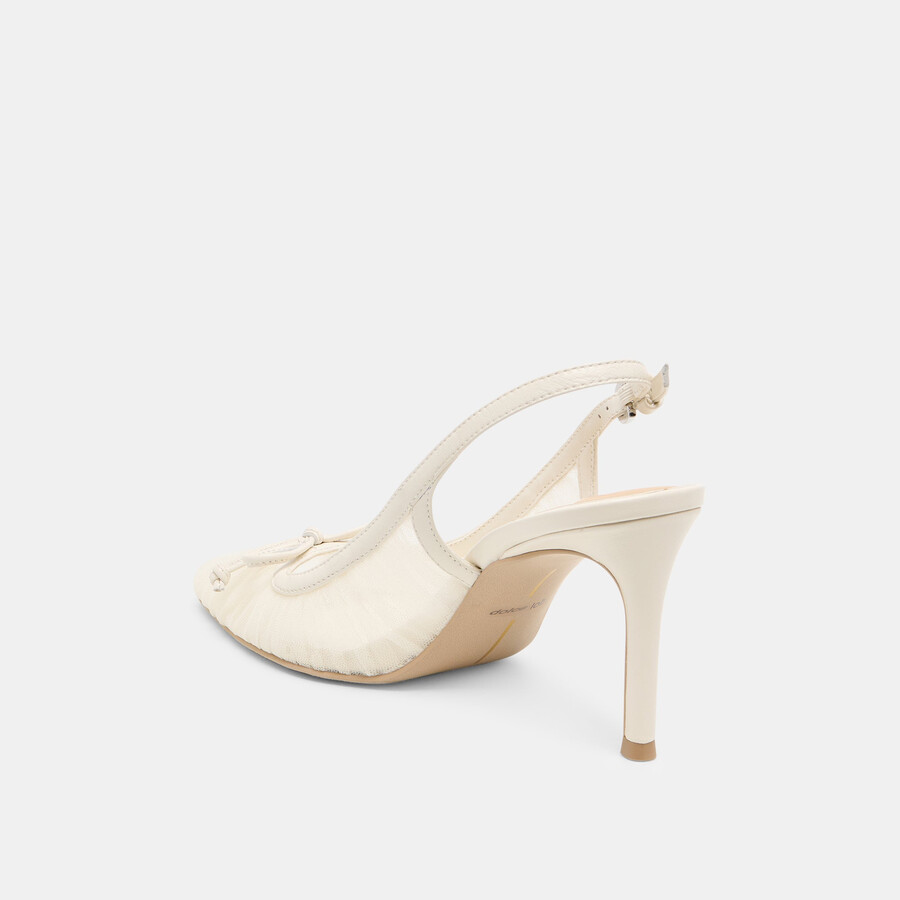 yela heels weißer tüll
