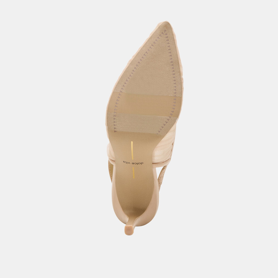 yela heels praline tulle