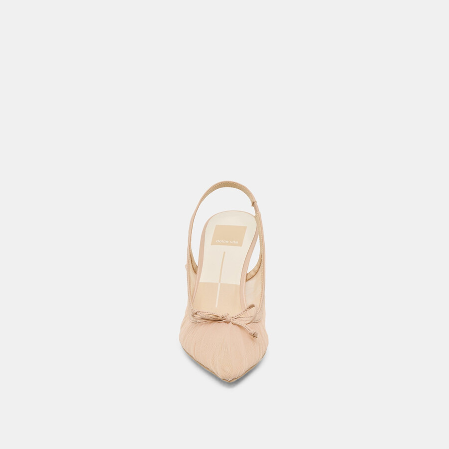 yela heels praline tulle
