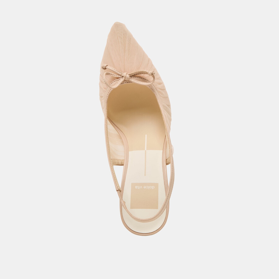yela heels praline tulle