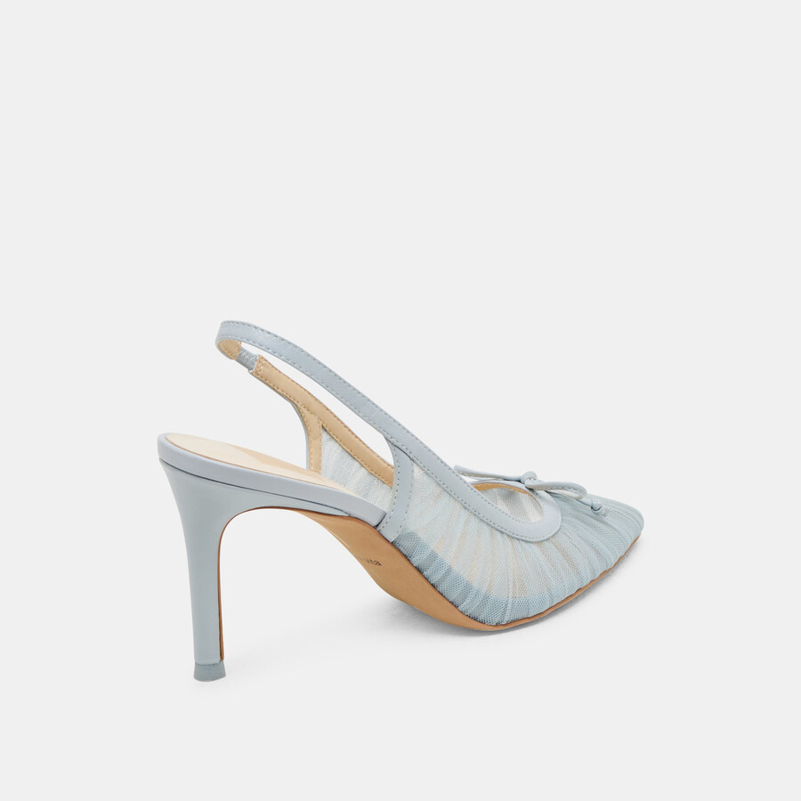 yela heels hellblauer tüll