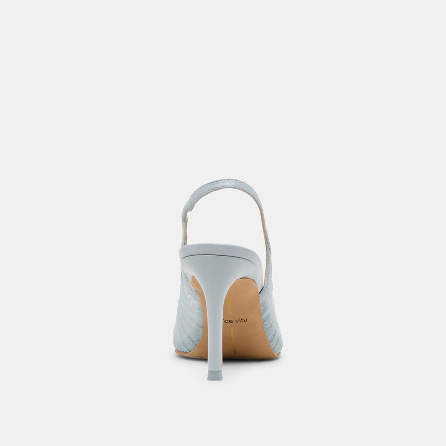 yela heels hellblauer tüll
