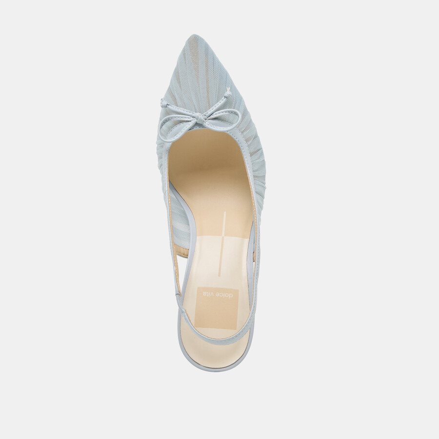 yela heels hellblauer tüll