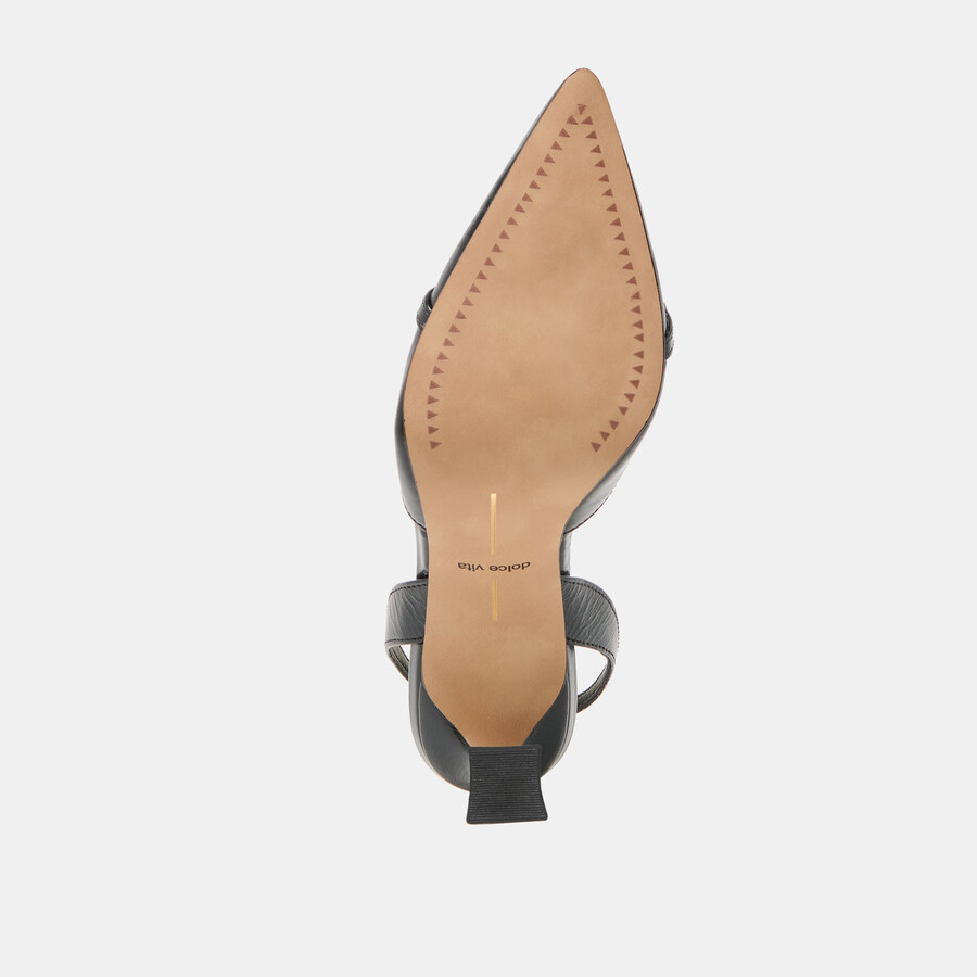 malik heels midnight crinkle lackleder