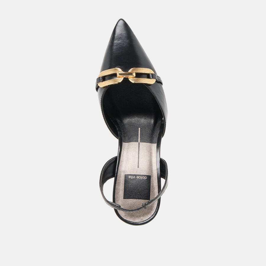 malik heels midnight crinkle lackleder