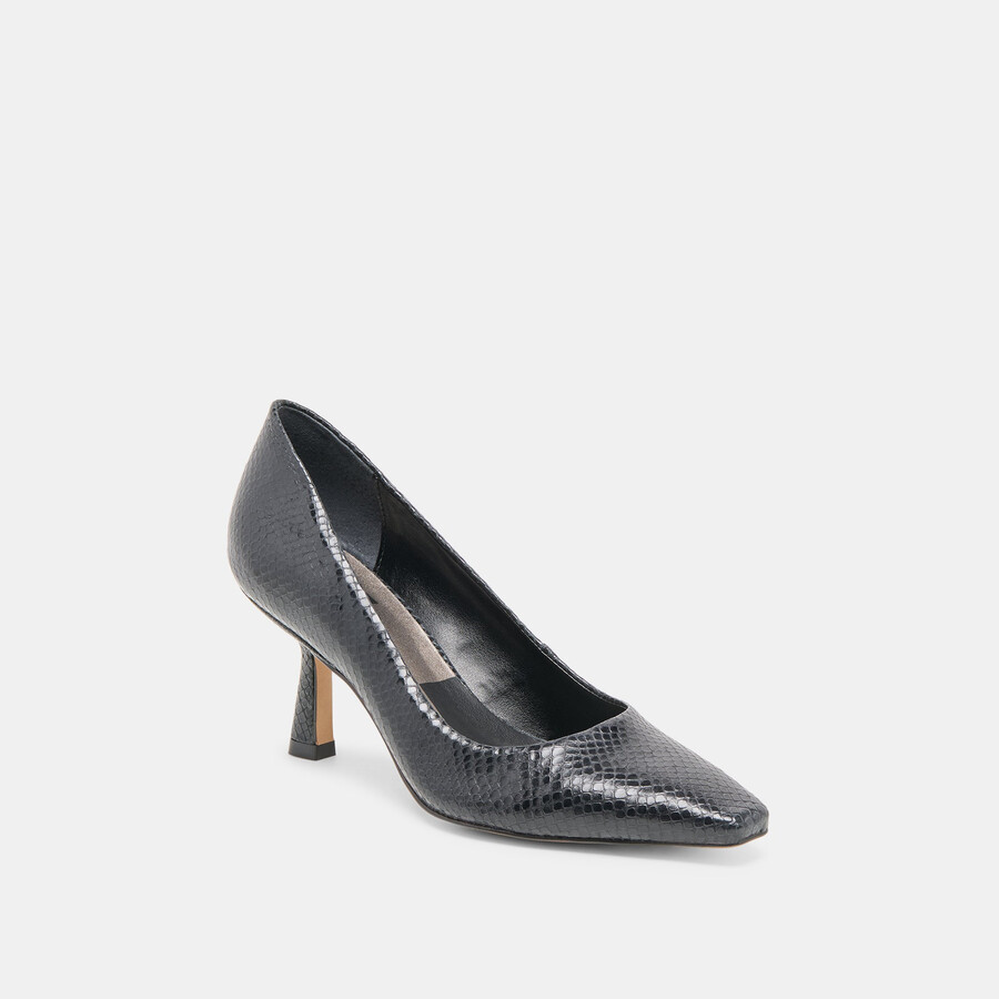 briona heels aus onyxgeprägtem leder
