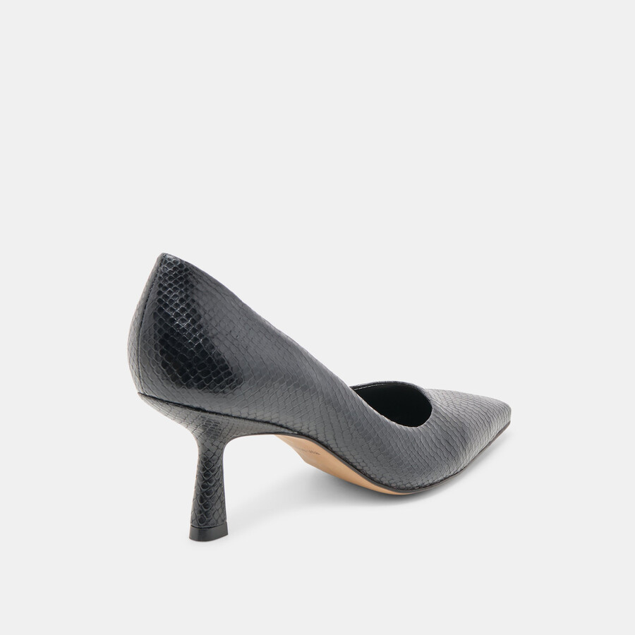briona heels aus onyxgeprägtem leder