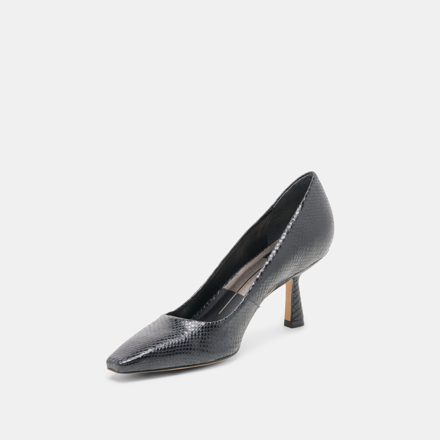 briona heels aus onyxgeprägtem leder