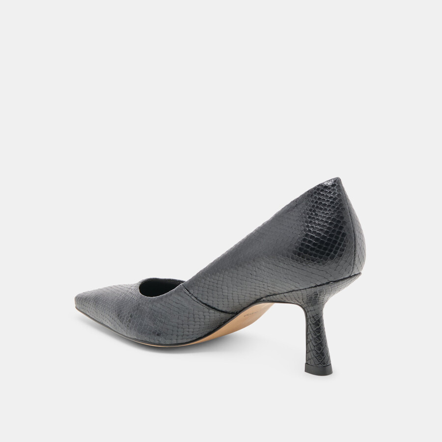 briona heels aus onyxgeprägtem leder