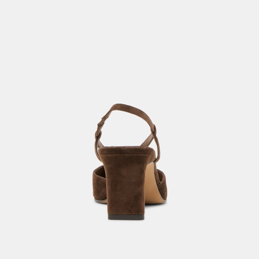 ginay heels dunkelbraunes wildleder