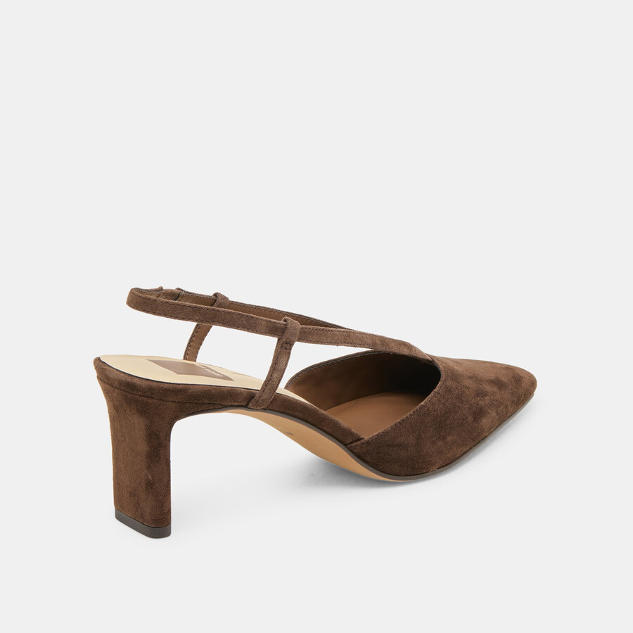 ginay heels dunkelbraunes wildleder