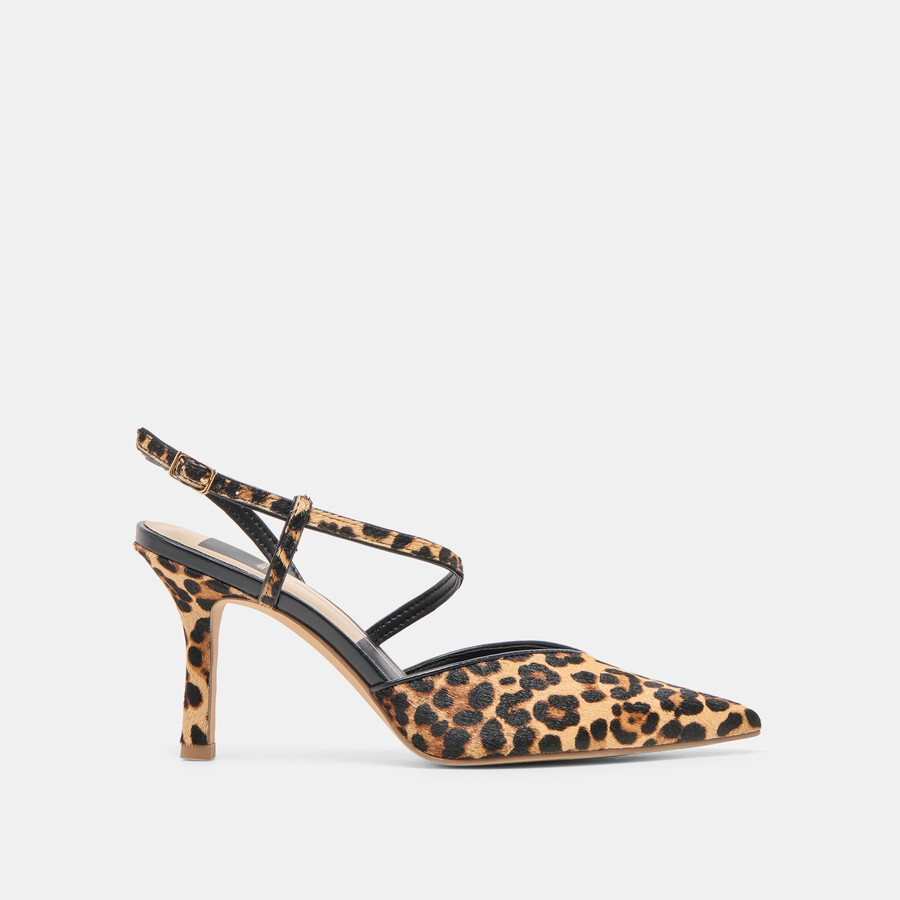 kamra heels dunkelbraunes leopardenmuster aus kalbsleder