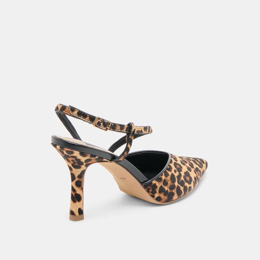 kamra heels dunkelbraunes leopardenmuster aus kalbsleder