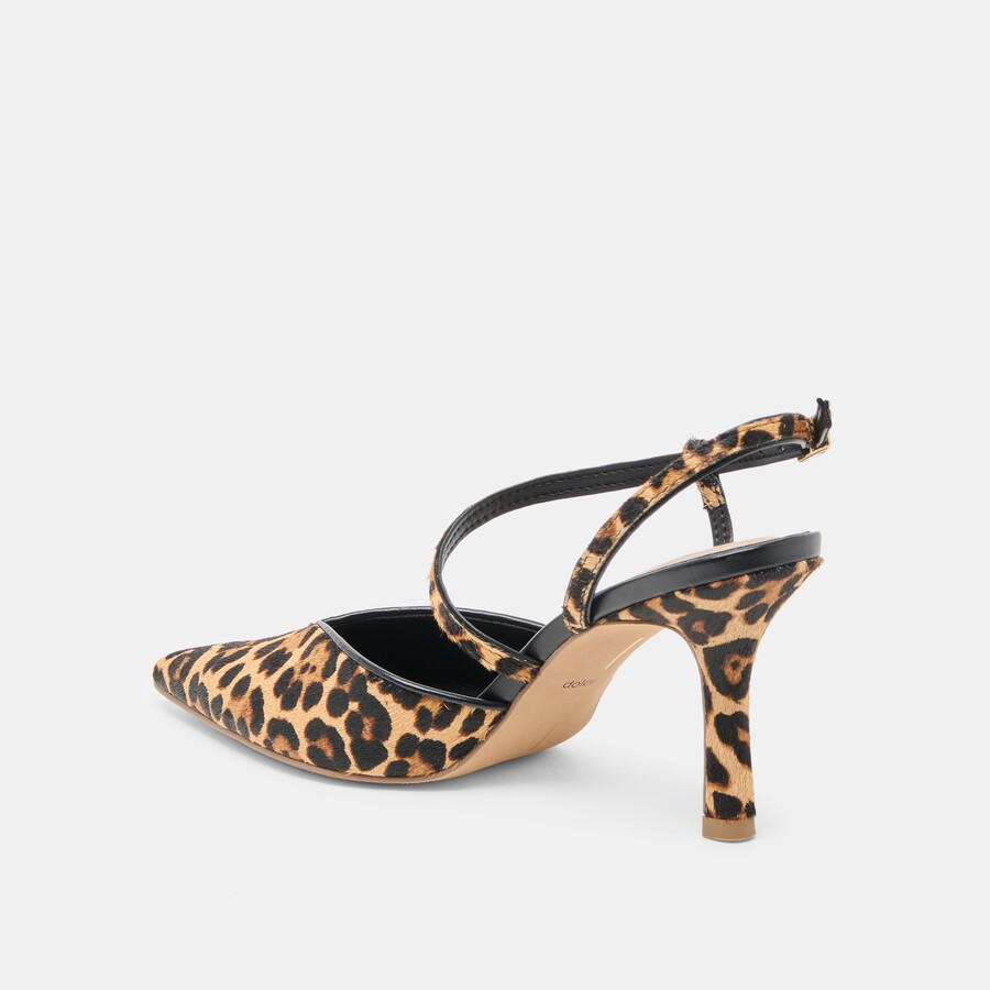 kamra heels dunkelbraunes leopardenmuster aus kalbsleder