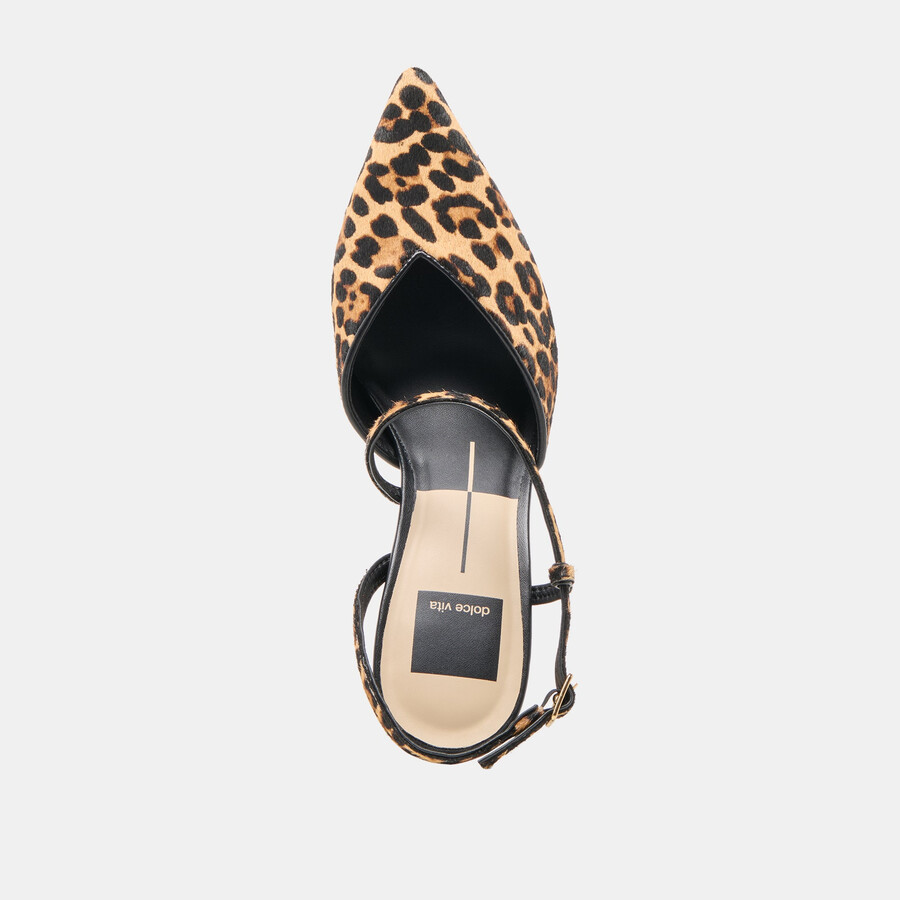 kamra heels dunkelbraunes leopardenmuster aus kalbsleder