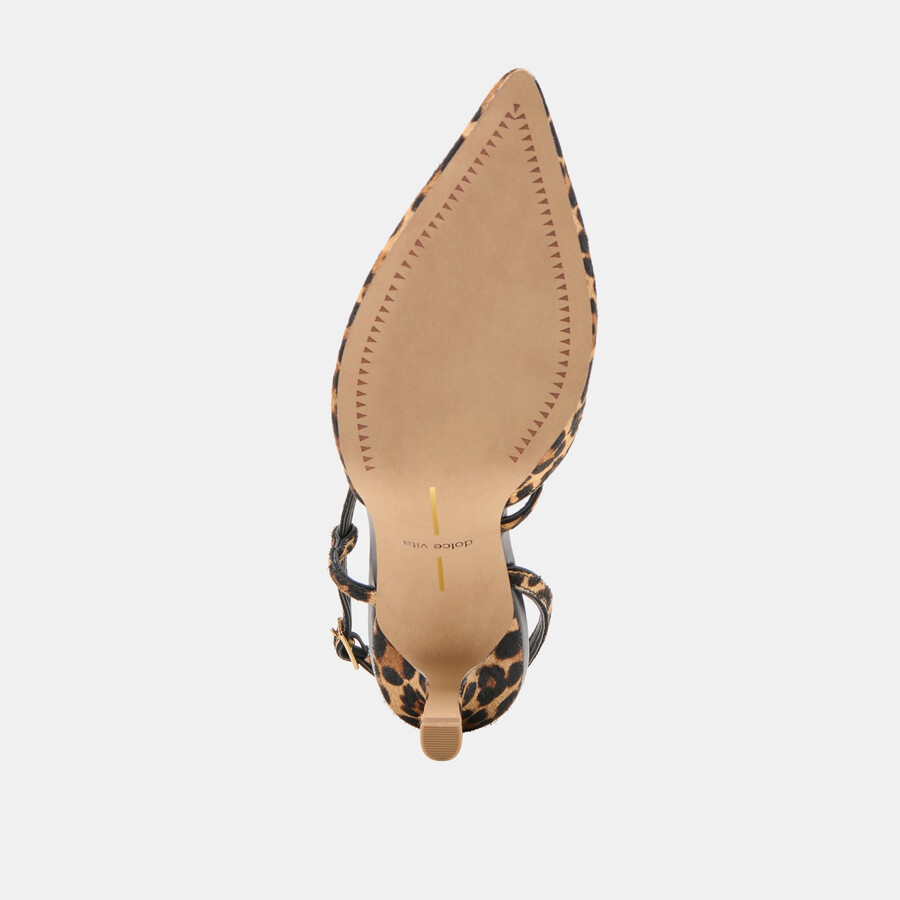 kamra heels dunkelbraunes leopardenmuster aus kalbsleder