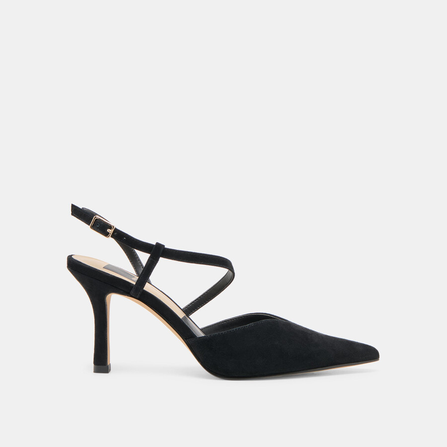 kamra heels onyx wildleder