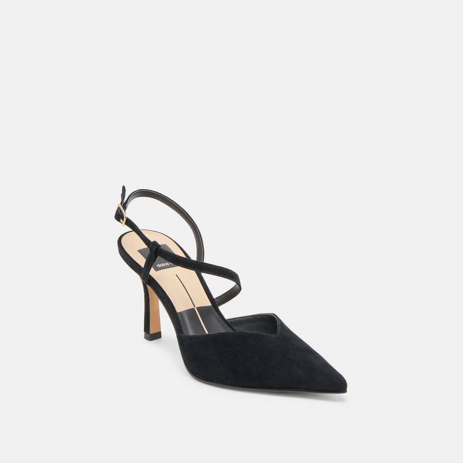 kamra heels onyx wildleder