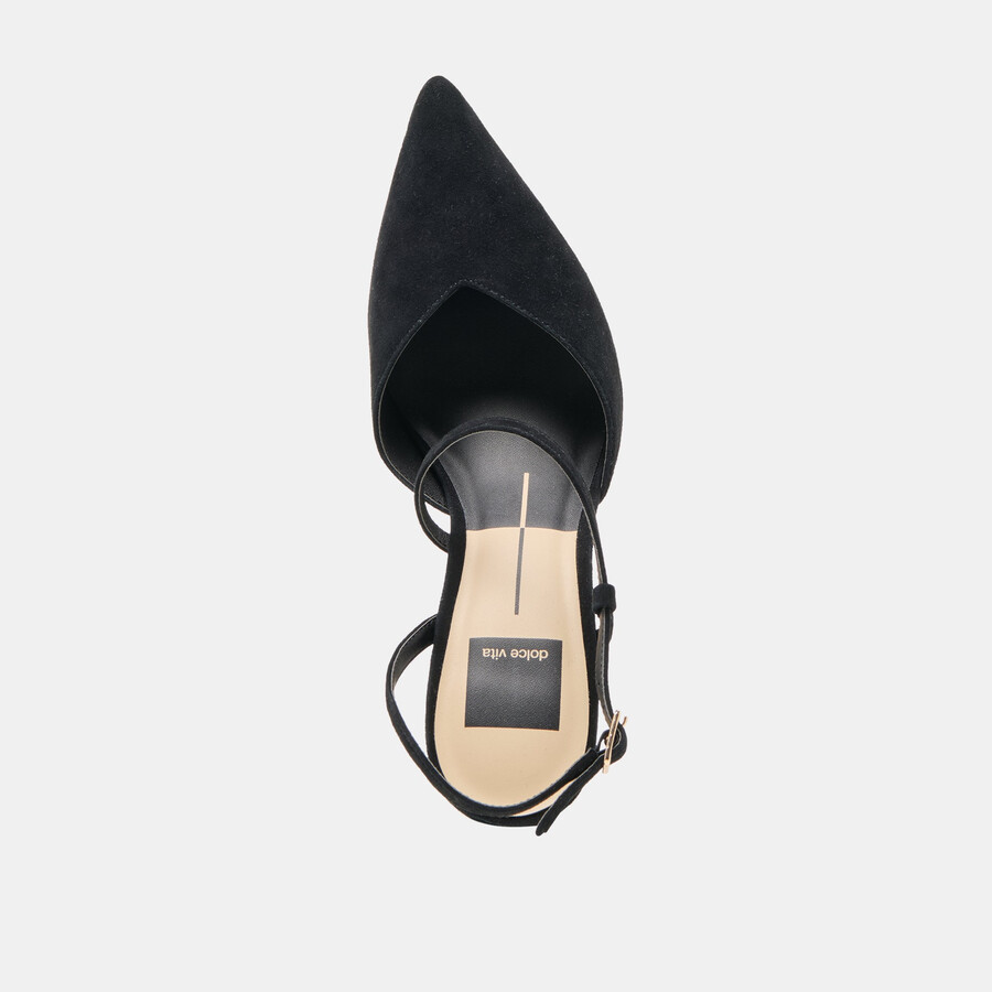 kamra heels onyx wildleder