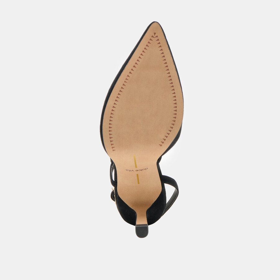 kamra heels onyx wildleder