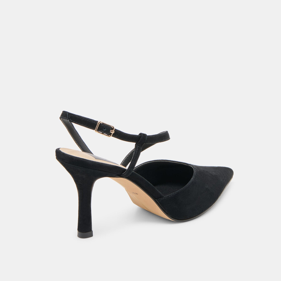kamra heels onyx wildleder