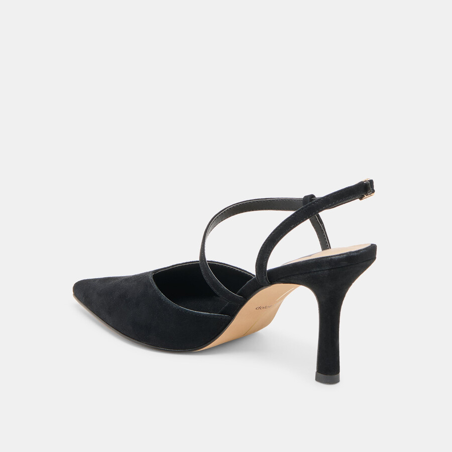 kamra heels onyx wildleder