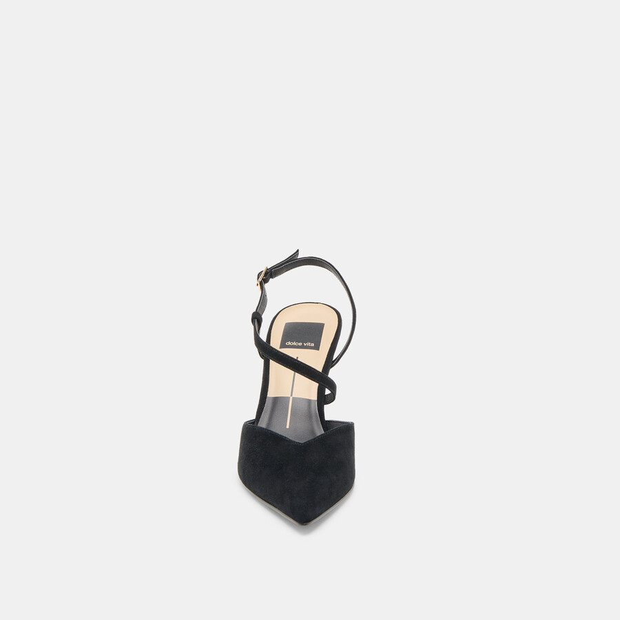 kamra heels onyx wildleder