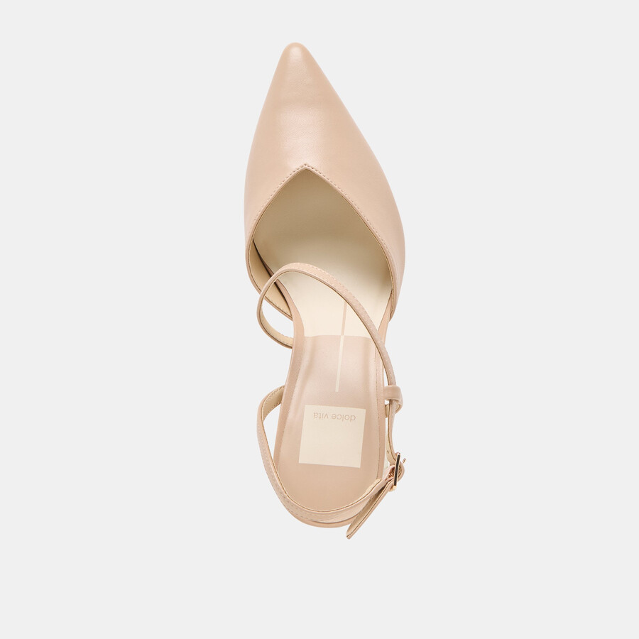 kamra heels beige leder