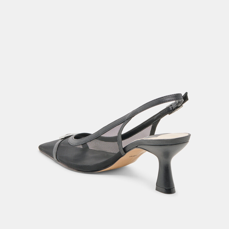 lorine heels onyx mesh