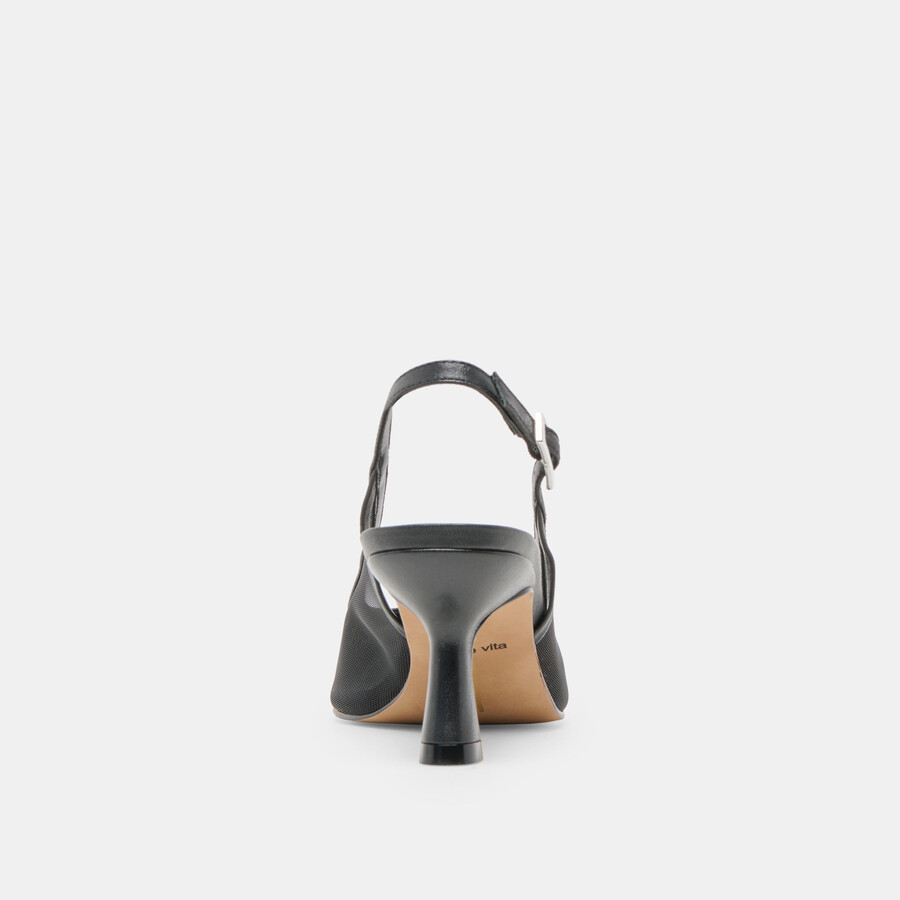 lorine heels onyx mesh